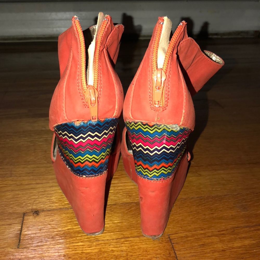Charlotte Russe Peep Toe Platform Wedges